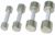 Комплект MB Barbell хромированных гантелей 1-10 кг